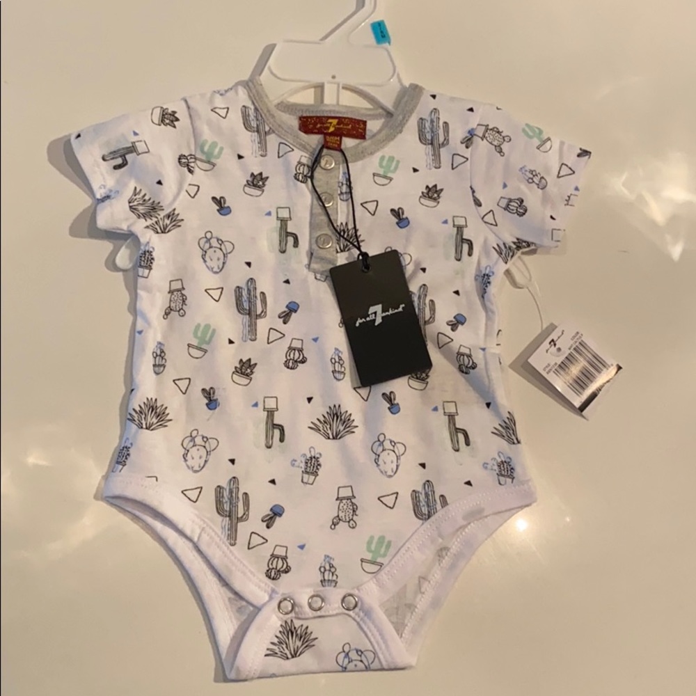 NWT 7 for all Mankind onesie